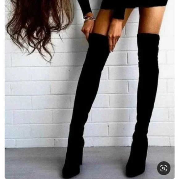 NEW RARE Gianvito Rossi Vires Knit Over The Knee Cuissard Thigh Boots Thurlow - Picture 3 of 12